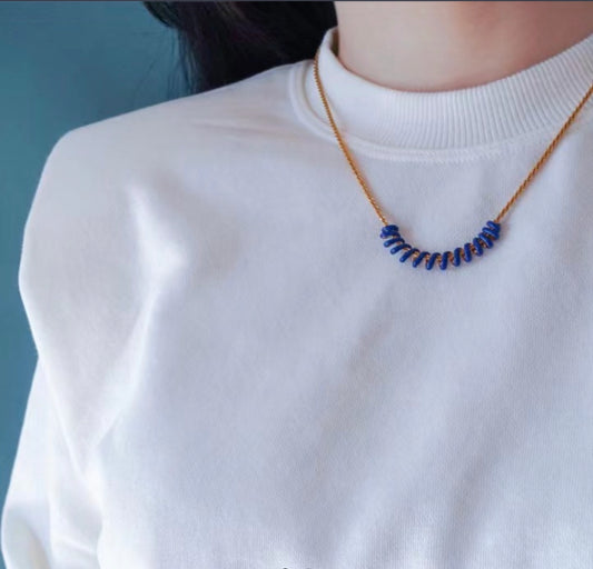 Vintage Klein Blue Necklace