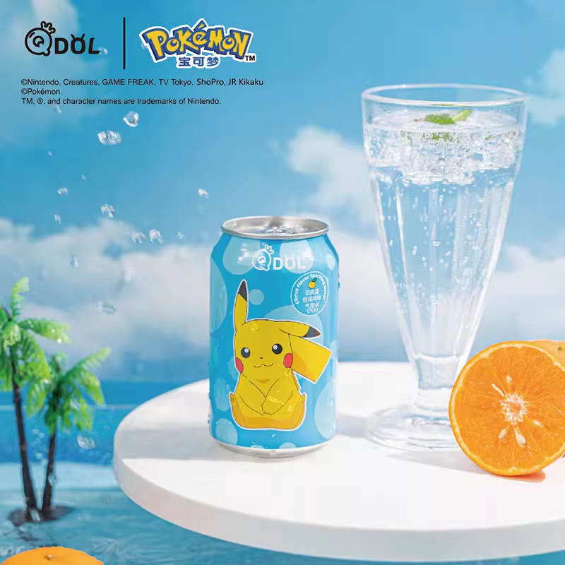 Pokémon QDOL Flavoured Sparkling Water 330ml