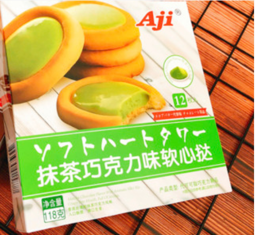 Aji Dark Chocolate Matcha Biscuits Soft Tart 118g