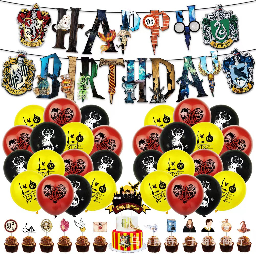 Birthday Party Balloon Decoration Set Harry Potter Theme