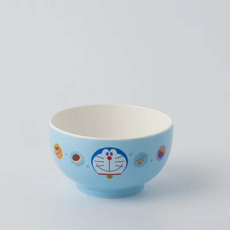Doraemon Porcelain White Bowl