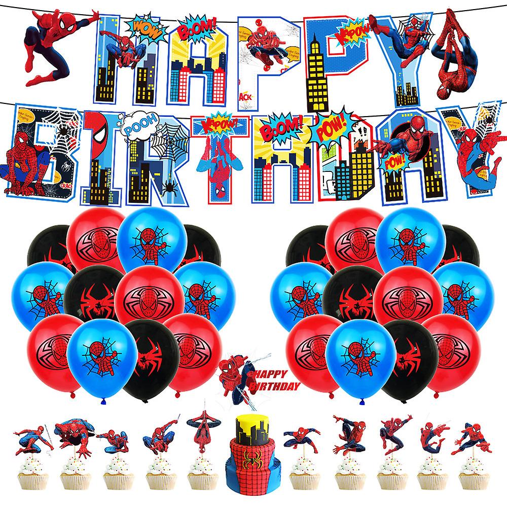 Birthday Party Balloon Decoration Set Spider Man Theme