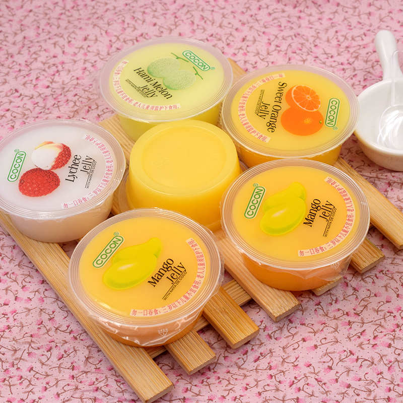 Coconut Multi Flavour Jelly with Coconut Fruits (Passionfruit, Strawberry, Mango, Lychee, Sweet Orange)