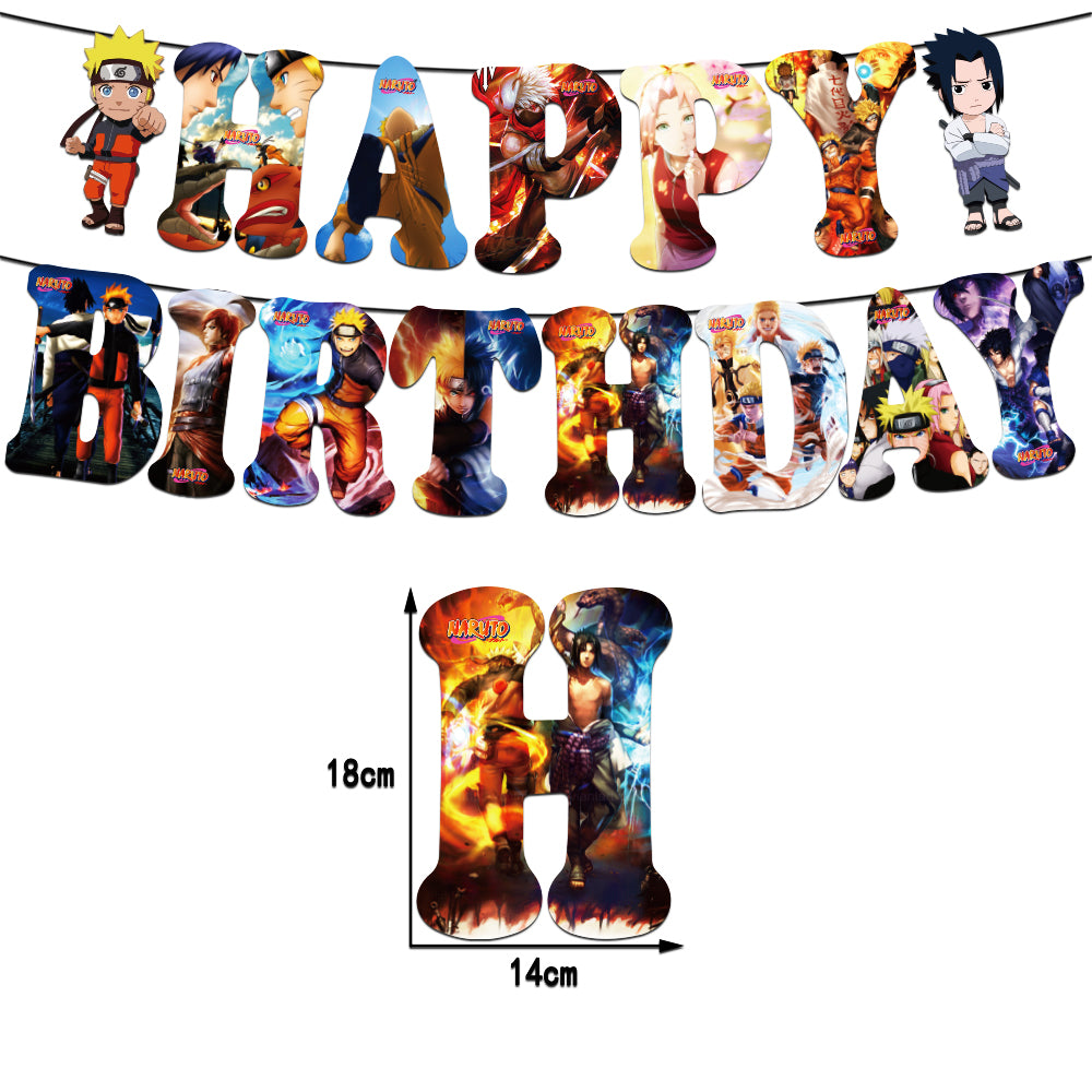 Birthday Party Balloon Decoration Set Naruto Theme